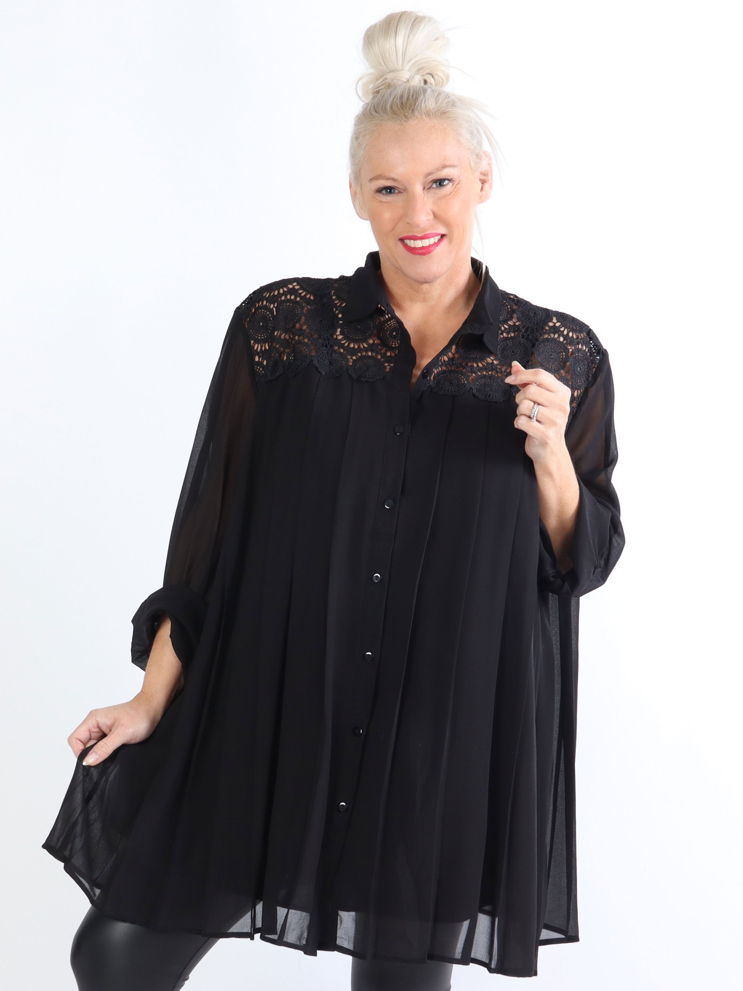 Veronika - Fineste tunika med plisseringer